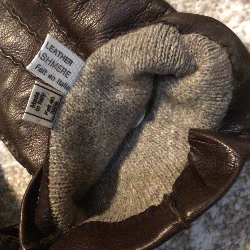 Vintage Wathne Leather Cashmere Men’s Gloves Sz 11 - Picture 7 of 11